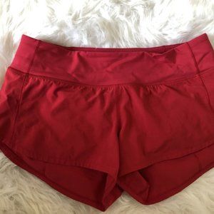 Lululemon Speed Up Short 2.5 Dark Red 4